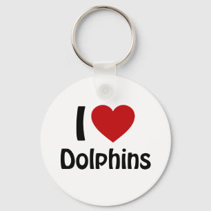 I love Dolphins Keychain