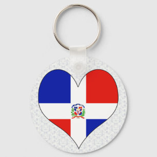 I Love Dominican Republic Keychain