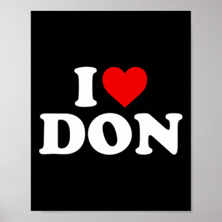 I Love Don - Heart  Poster