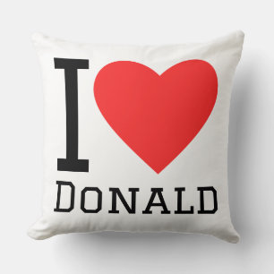 I love donald throw pillow