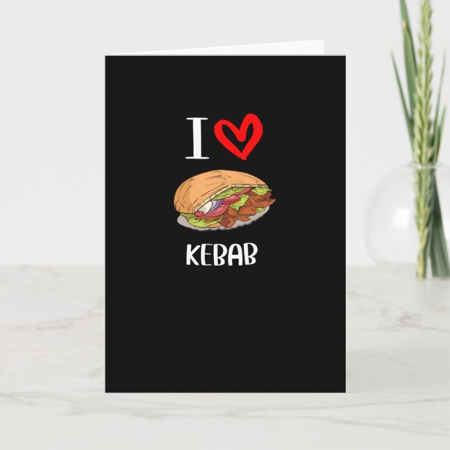 I Love Doner Kebab Card (Front)