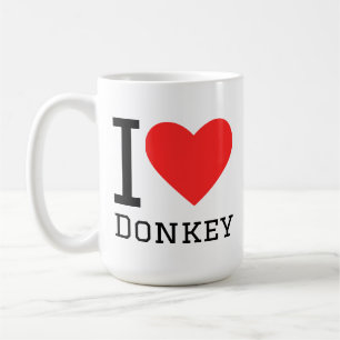 I love donkey coffee mug