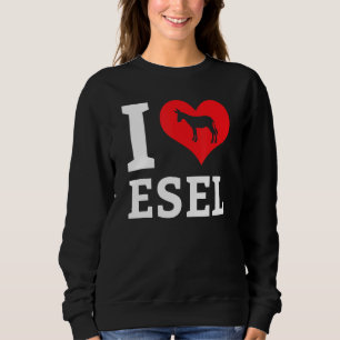 I Love Donkeys Mule Farm Animal Farmer Zoo Pet Hor Sweatshirt