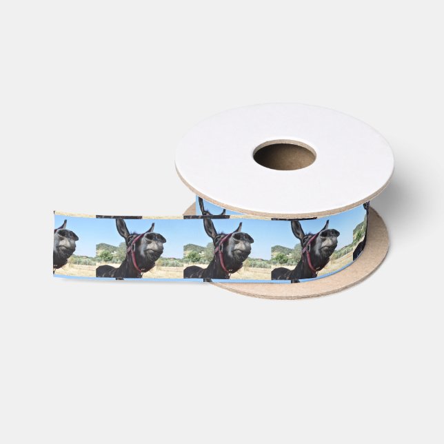I Love Donkeys! Satin Ribbon (Spool)