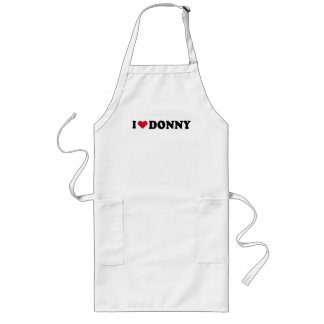 I LOVE DONNY LONG APRON