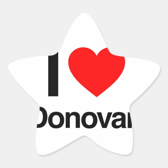 i love donovan star sticker (Front)