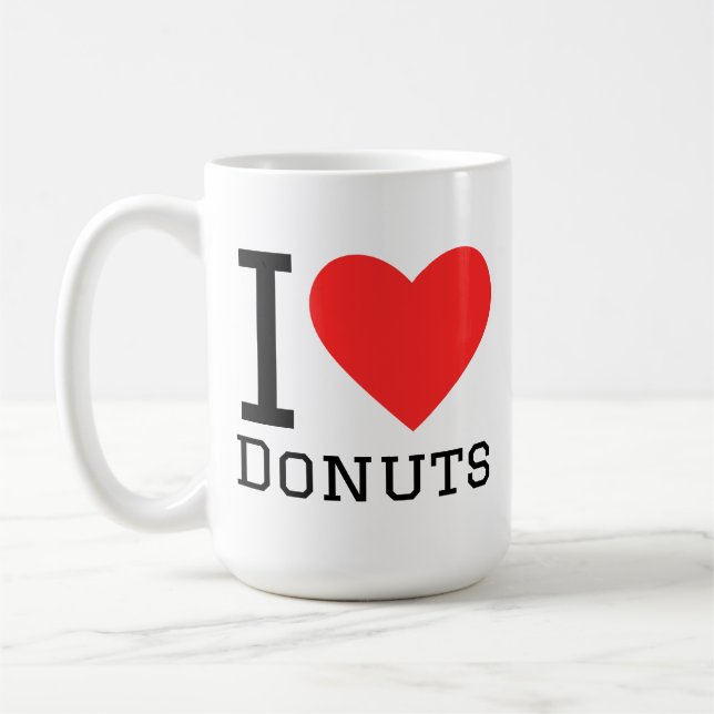I love donuts  coffee mug (Left)