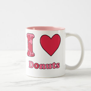 I love doughnuts Two-Tone coffee mug