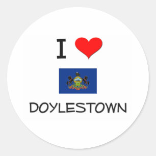 I Love Doylestown Pennsylvania Classic Round Sticker
