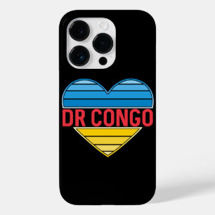 I Love DR Congo, Congo-Kinshasa Heart Case-Mate iPhone 14 Pro Case