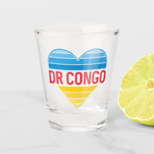 I Love DR Congo, Congo-Kinshasa Heart Shot Glass