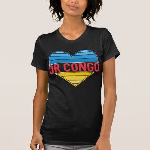 I Love DR Congo, Congo-Kinshasa Heart T-Shirt