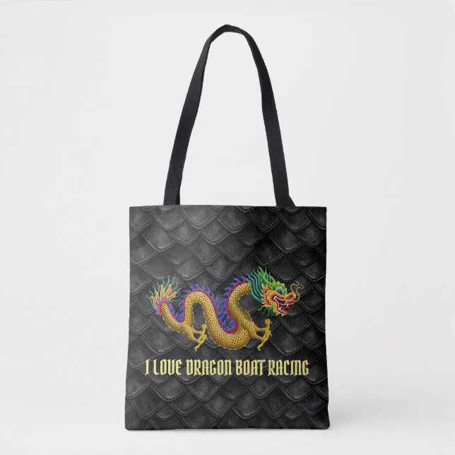 I love Dragon Boat Racing Tote Bag (Front)