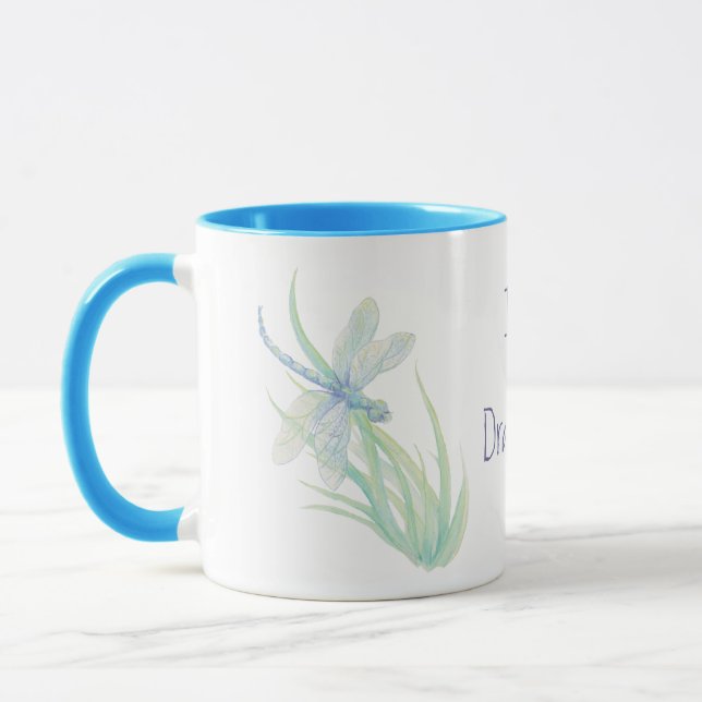 I love  Dragonflies in Blue and Green Mug (Left)