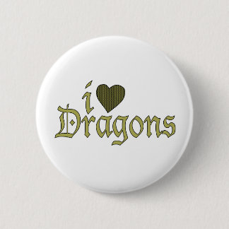 I Love Dragons 2 Inch Round Button