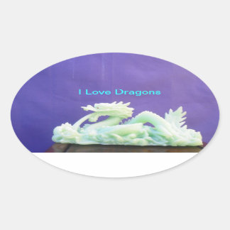 I Love Dragons Sticker
