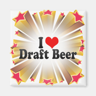 I Love Draught Beer Magnet