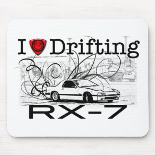 I love drifting RX-7 Mouse Pad