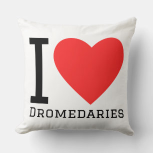 I love dromedaries throw pillow