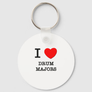 I Love Drum Majors Keychain