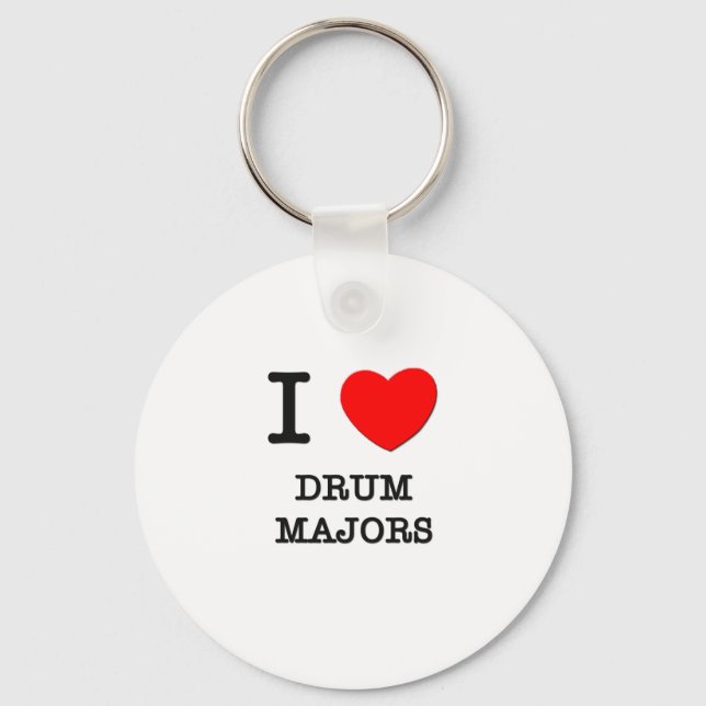 I Love Drum Majors Keychain (Front)