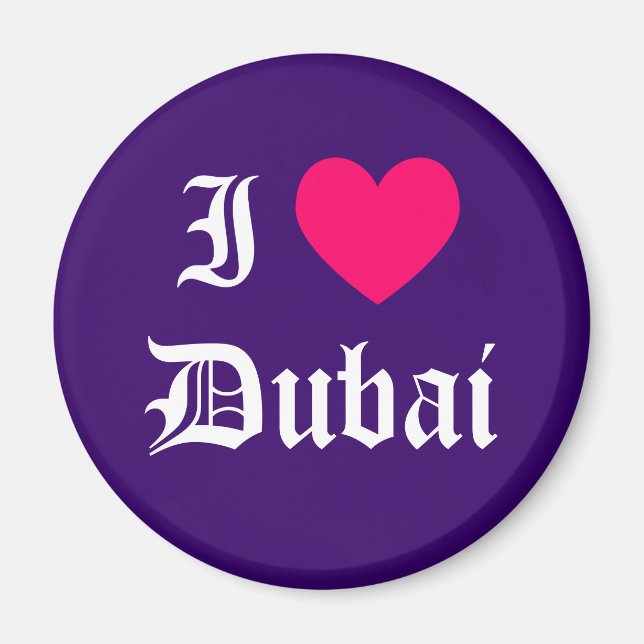 I Love Dubai Magnet (Front)