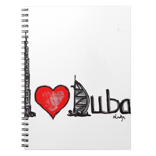 I love Dubai Notebook (Front)