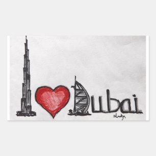 I love Dubai Sticker