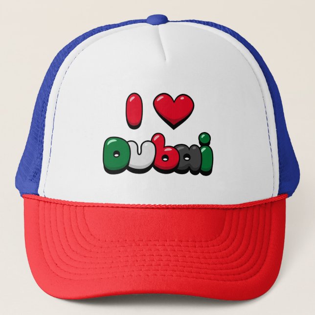 I Love Dubai Trucker Hat (Front)