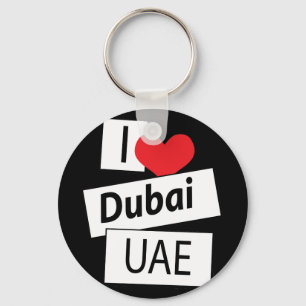 I Love Dubai UAE Keychain