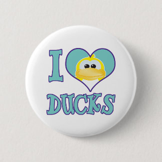 I Love ducks 2 Inch Round Button