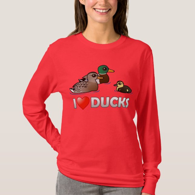 I Love Ducks T-Shirt (Front)