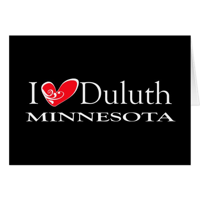 I Love Duluth Minnesota (Devant horizontal)