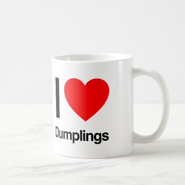 i love dumplings coffee mug (Right)