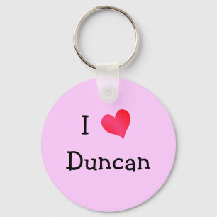 I Love Duncan Keychain