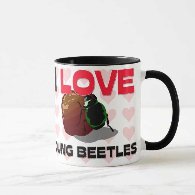 I Love Dung Beetles Mug (Right)