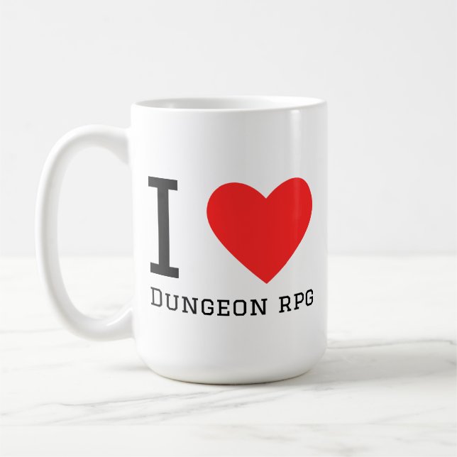 I love dungeon rpg  coffee mug (Left)