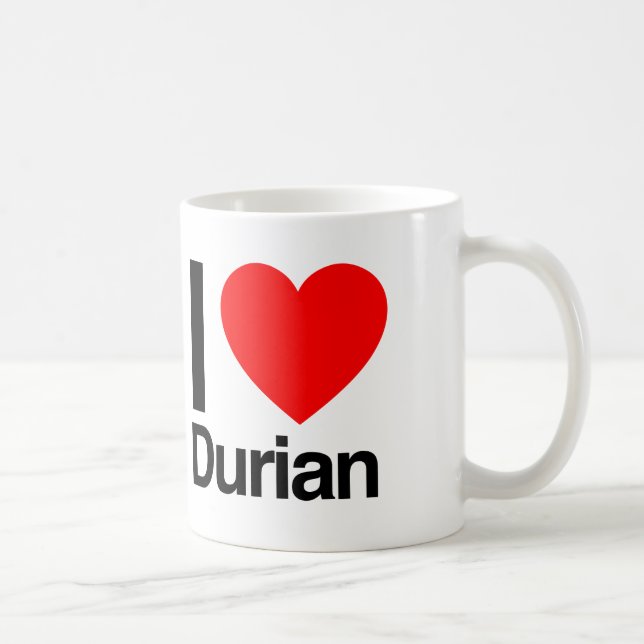 i love durian coffee mug (Right)