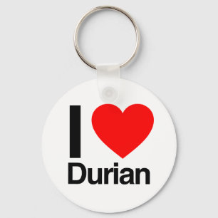 i love durian keychain