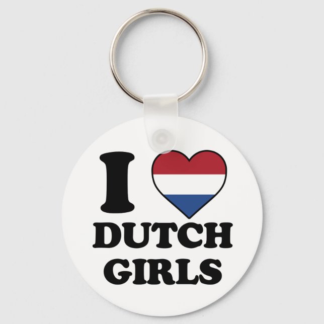 I love Dutch girls Keychain (Front)