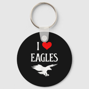 I Love Eagles I Heart Eagles Bird Of P Lover Bird  Keychain