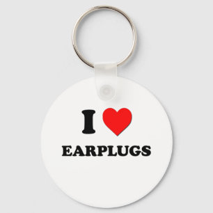 I love Earplugs Keychain