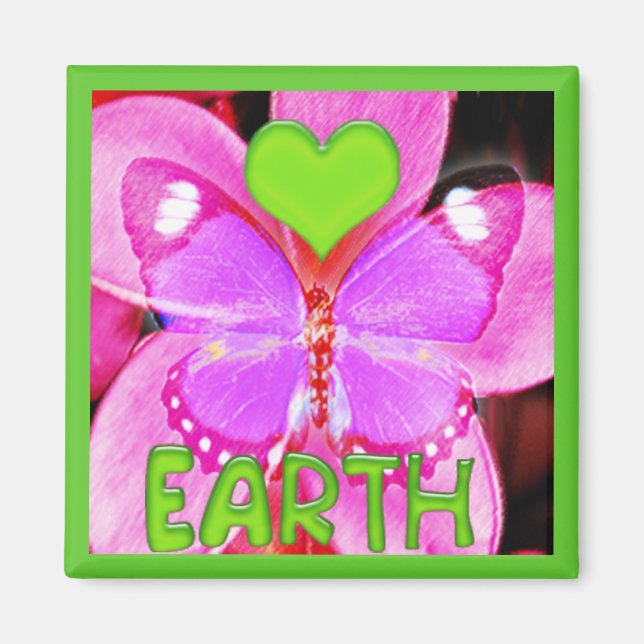 i love earth magnet (Front)