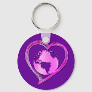 I LOVE EARTH (Pink) Series Keychain
