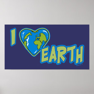 I Love Earth Poster