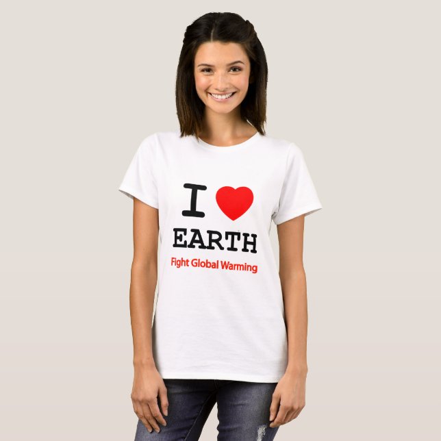 I Love Earth T-Shirt (Front Full)