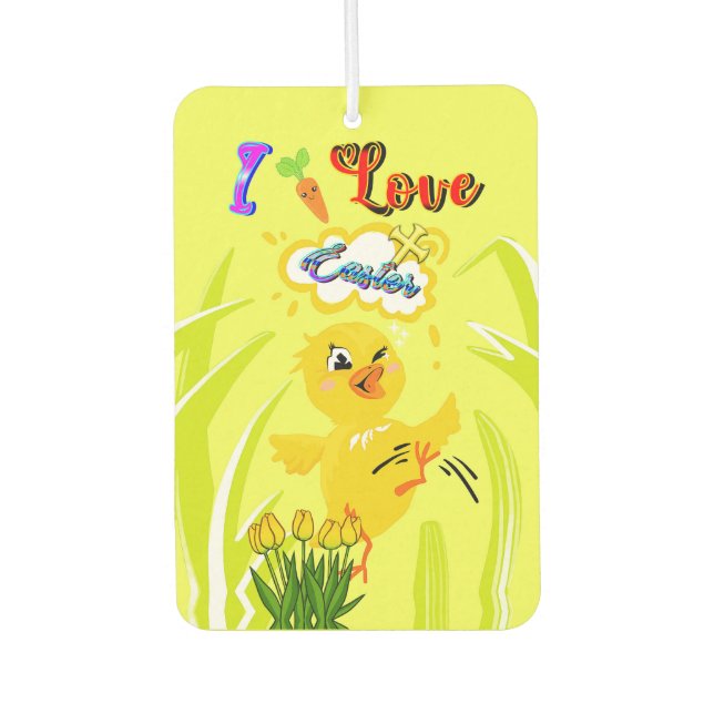 I Love Easter Air Freshener (Front)