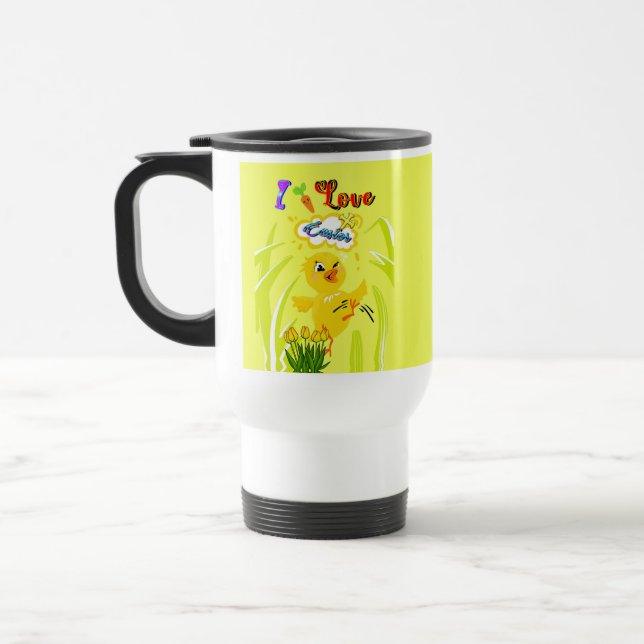 I Love Easter Travel Mug (Left)
