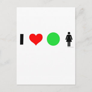I love easy women postcard