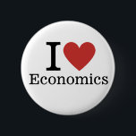 I ❤️ Love Economics CUSTOM Pins<br><div class="desc">Are you an economics student, professor, or enthusiast looking for a unique way to wear your passion? Our I ❤️ Love Economics custom pins are the perfect accessory to showcase your affinity for the study of scarcity, choice, and markets! Crafted with attention to detail, these pins are a great conversation...</div>